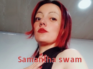 Samantha_swam